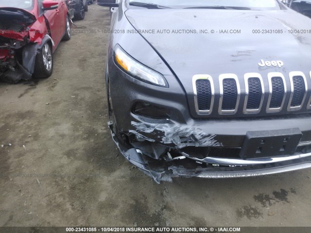 1C4PJMJX1JD594560 - 2018 JEEP CHEROKEE OVERLAND GRAY photo 6