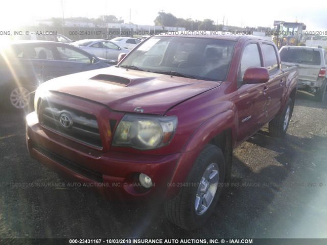3TMJU62N29M082490 - 2009 TOYOTA TACOMA DOUBLE CAB PRERUNNER RED photo 2