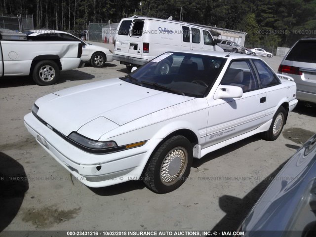 JT2AE98C5K3229809 - 1989 TOYOTA COROLLA GT-S WHITE photo 2