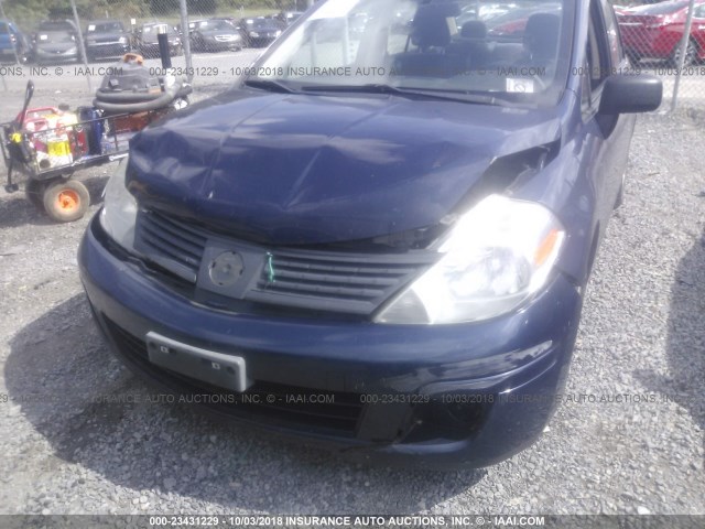 3N1CC11E39L460048 - 2009 NISSAN VERSA S/SL BLUE photo 6