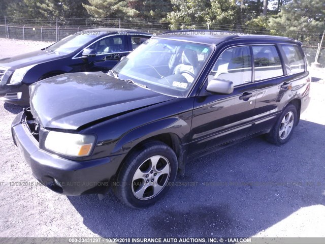 JF1SG65643H764482 - 2003 SUBARU FORESTER 2.5XS Қара фото 2