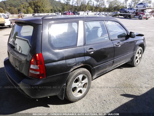 JF1SG65643H764482 - 2003 SUBARU FORESTER 2.5XS Қара фото 4