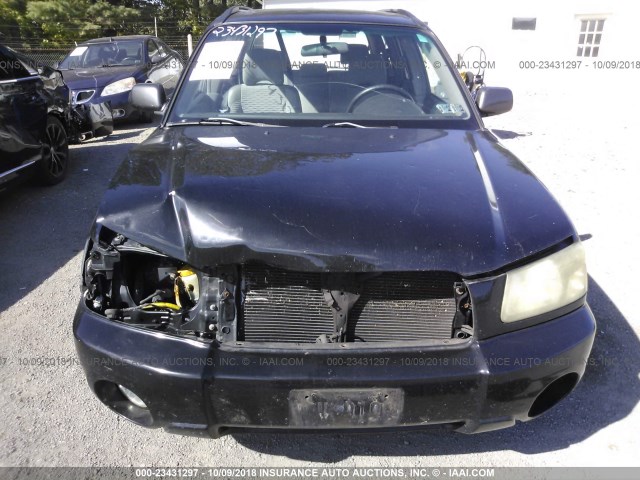 JF1SG65643H764482 - 2003 SUBARU FORESTER 2.5XS Қара фото 6