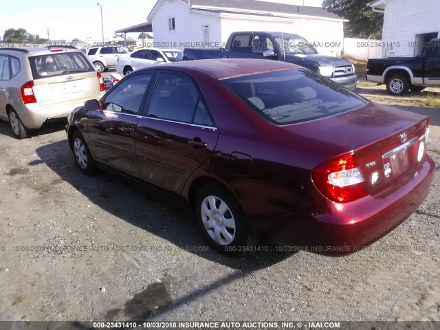 4T1BE32K94U303010 - 2004 TOYOTA CAMRY LE/XLE/SE Қызыл фото 3