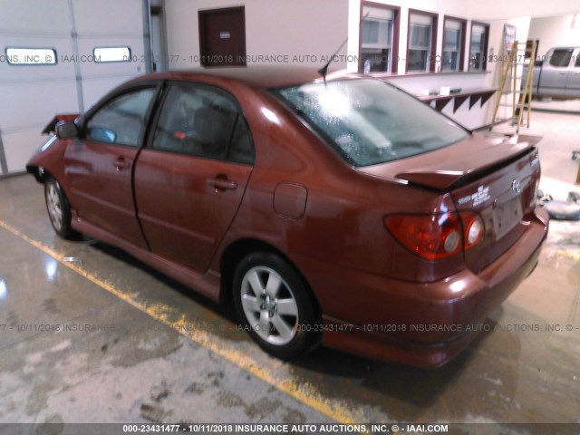 1NXBR32E16Z580333 - 2006 TOYOTA COROLLA CE/LE/S BURGUNDY photo 3