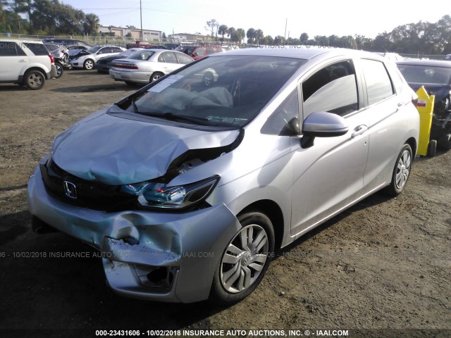 JHMGK5H51GX019212 - 2016 HONDA FIT LX SILVER photo 2