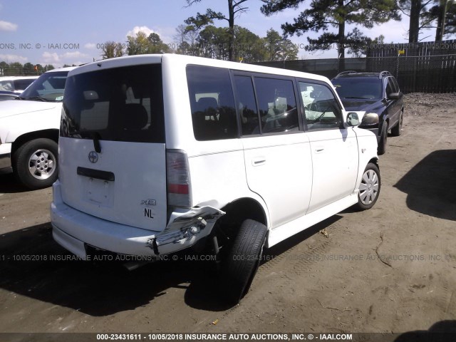 JTLKT324764071249 - 2006 TOYOTA SCION XB Ақ фото 4