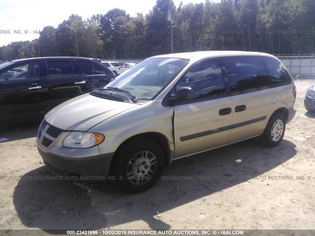 1D4GP25B15B415116 - 2005 DODGE CARAVAN SE GOLD photo 2