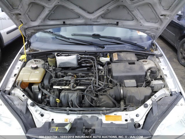 1FAHP36N55W109874 - 2005 FORD FOCUS ZXW SILVER photo 10