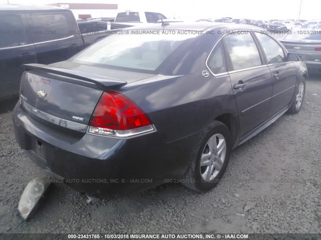 2G1WC57M391190152 - 2009 CHEVROLET IMPALA 2LT GRAY photo 4