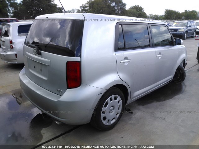 JTLKE50E391088962 - 2009 TOYOTA SCION XB ვერცხლისფერი ფოტო 4