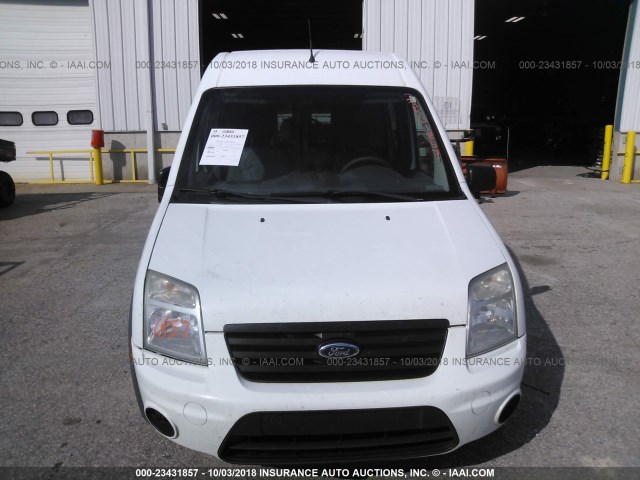 NM0LS6BN3DT163651 - 2013 FORD TRANSIT CONNECT XLT WHITE photo 6