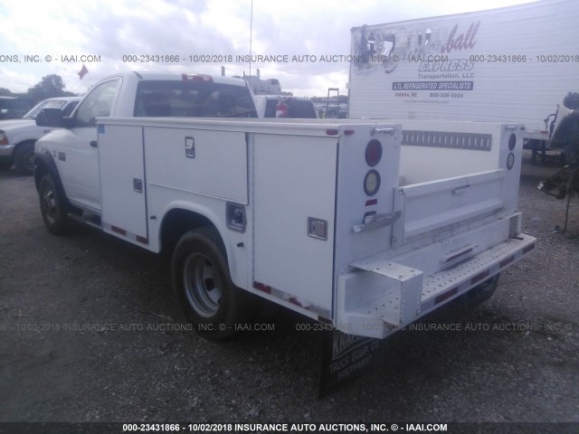 3C7WDTAL2CG326121 - 2012 DODGE RAM 3500 ST/SLT WHITE photo 3