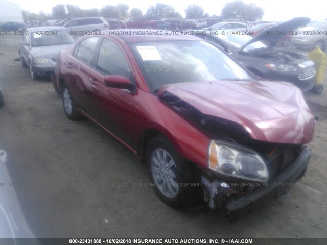 4A32B2FF2CE021849 - 2012 MITSUBISHI GALANT FE RED photo 1