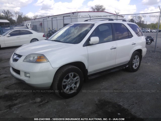 2HNYD18606H513124 - 2006 ACURA MDX TOURING WHITE photo 2