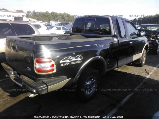 1FTEX08L0VKC58501 - 1997 FORD F150 BLACK photo 4