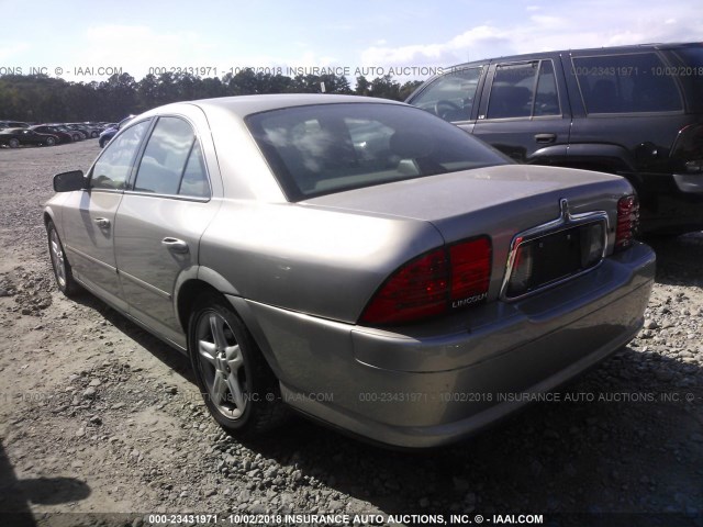 1LNHM87A1YY872569 - 2000 LINCOLN LS BEIGE photo 3