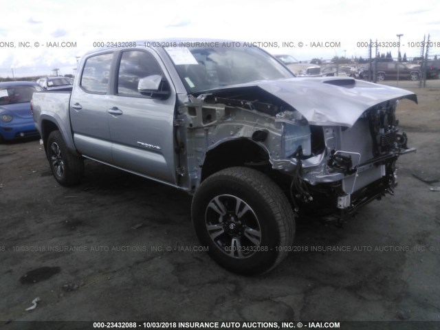 3TMCZ5AN3JM153142 - 2018 TOYOTA TACOMA DBL CAB/SR/TRDSPT/OR/PRO Күміс фото 1