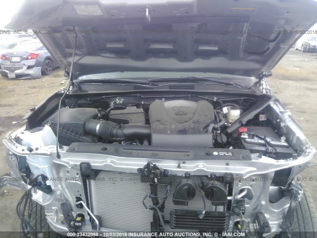 3TMCZ5AN3JM153142 - 2018 TOYOTA TACOMA DBL CAB/SR/TRDSPT/OR/PRO Күміс фото 10