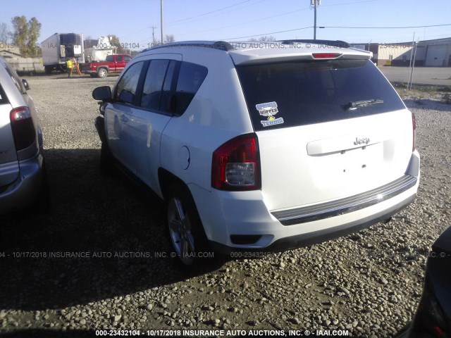 1J4NT5FBXBD151906 - 2011 JEEP COMPASS LIMITED WHITE photo 3