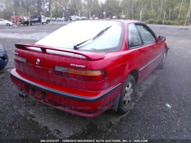 JH4DA9361NS031643 - 1992 ACURA INTEGRA GS RED photo 4