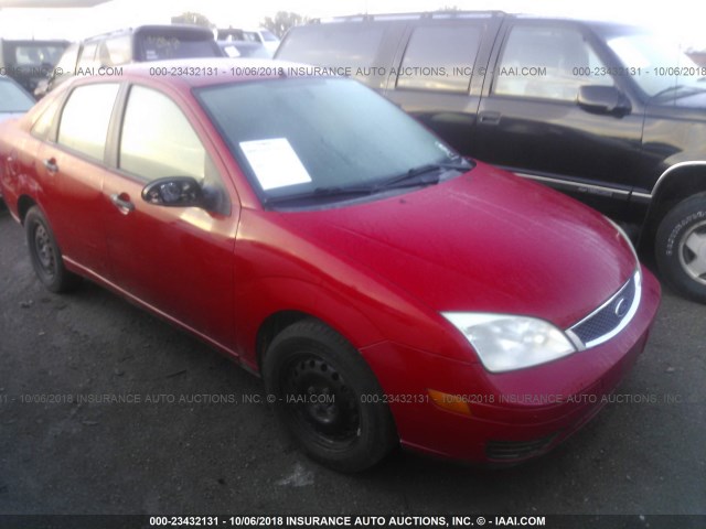 1FAHP34NX7W332241 - 2007 FORD FOCUS ZX4/S/SE/SES Қызыл фото 1