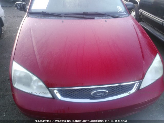 1FAHP34NX7W332241 - 2007 FORD FOCUS ZX4/S/SE/SES Қызыл фото 6