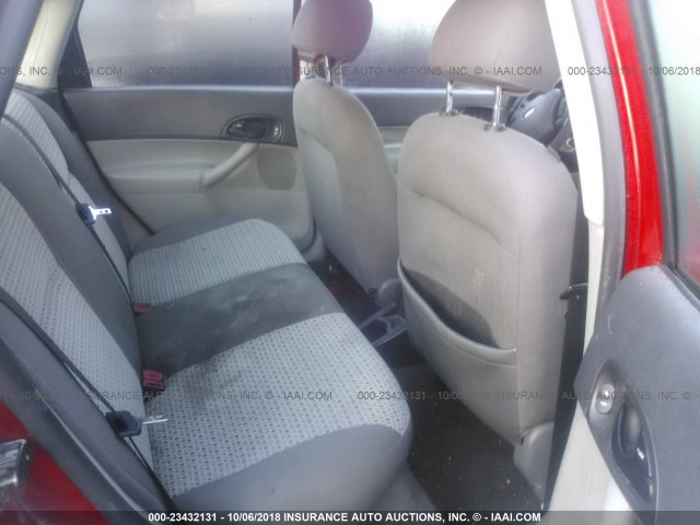 1FAHP34NX7W332241 - 2007 FORD FOCUS ZX4/S/SE/SES Қызыл фото 8