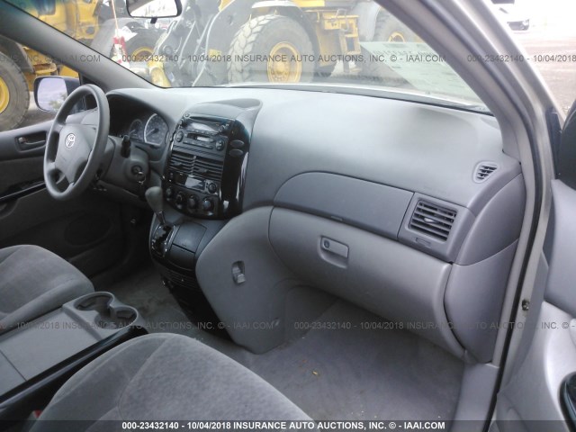 5TDZA23C14S211085 - 2004 TOYOTA SIENNA CE/LE SILVER photo 5