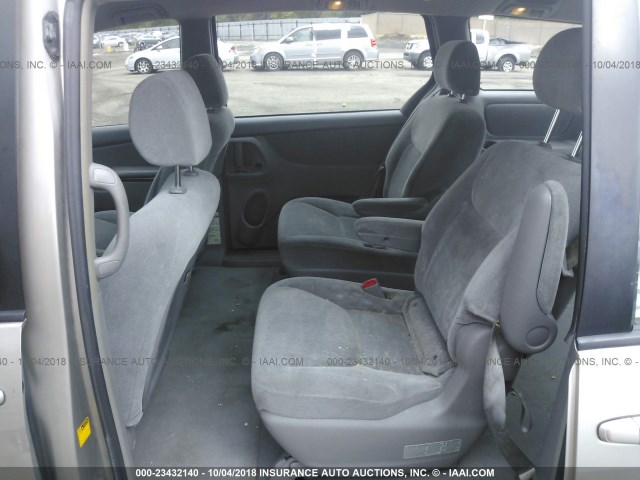 5TDZA23C14S211085 - 2004 TOYOTA SIENNA CE/LE SILVER photo 8