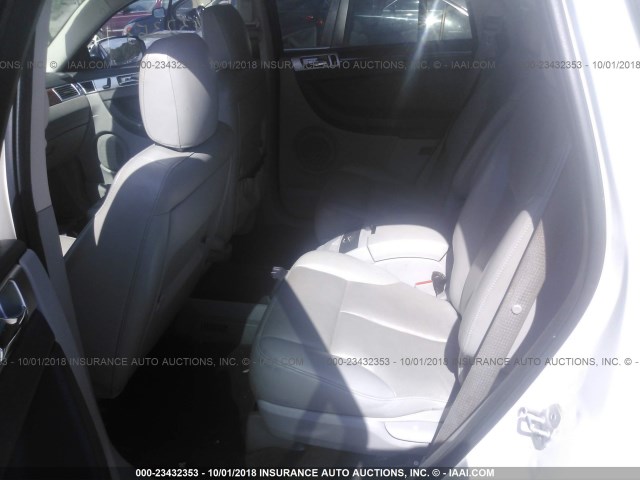 2A8GM68X87R225461 - 2007 CHRYSLER PACIFICA TOURING WHITE photo 8