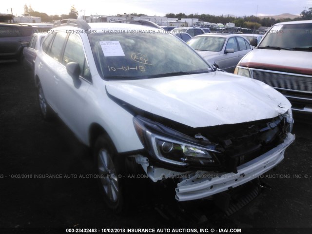 4S4BSAAC4J3385480 - 2018 SUBARU OUTBACK 2.5I WHITE photo 1