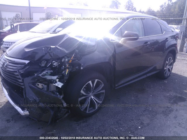 2T2BZMCA2HC083793 - 2017 LEXUS RX 350/BASE/F SPORT BLACK photo 2