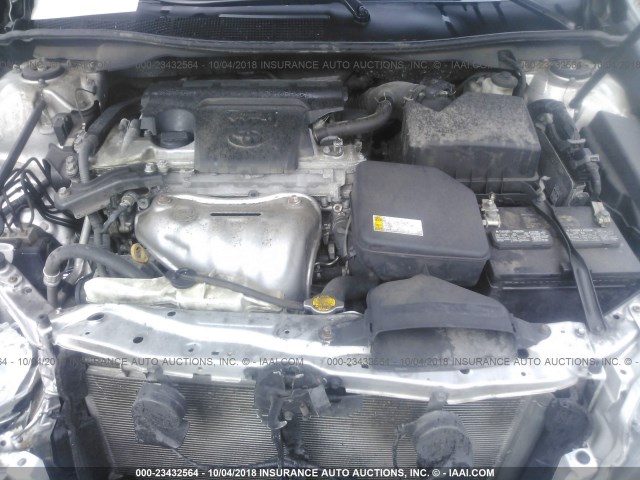 4T1BF1FK1DU662234 - 2013 TOYOTA CAMRY L/SE/LE/XLE 银色 照片 10
