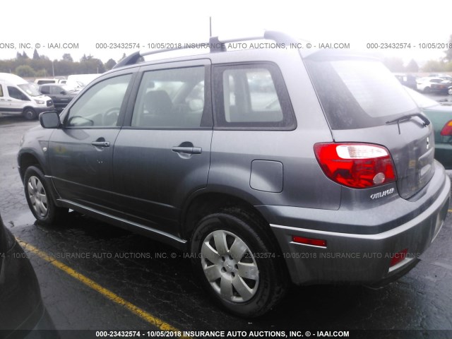 JA4LZ31F95U026422 - 2005 MITSUBISHI OUTLANDER LS GRAY photo 3