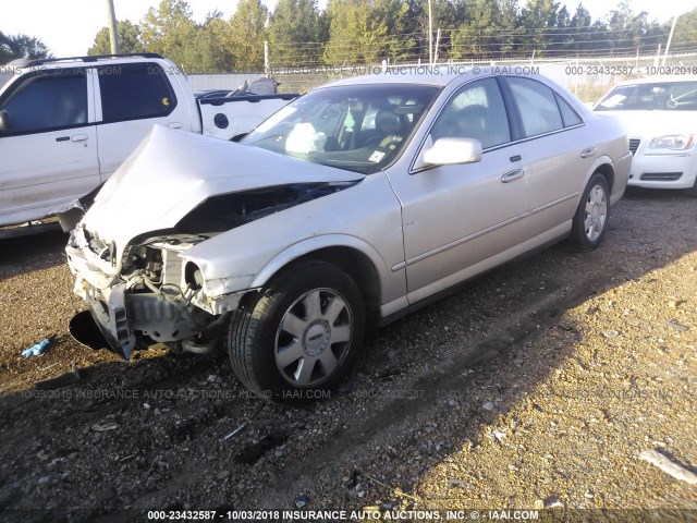 1LNHM86S35Y640187 - 2005 LINCOLN LS SILVER photo 2