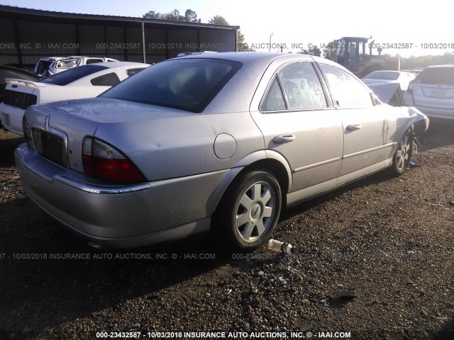 1LNHM86S35Y640187 - 2005 LINCOLN LS SILVER photo 4