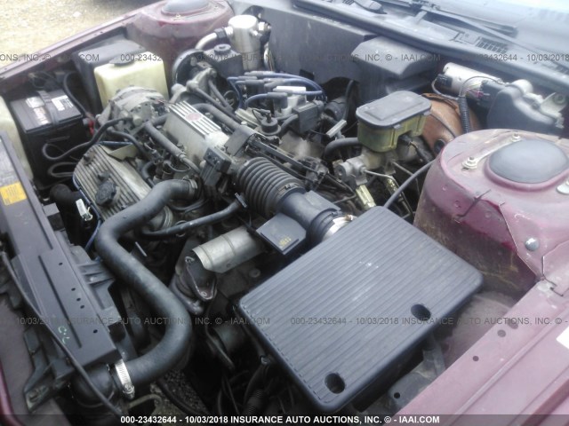 1G4HR1437HH550629 - 1987 BUICK LESABRE LIMITED BURGUNDY photo 10