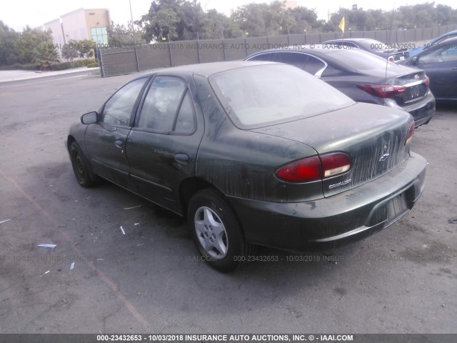 1G1JC524217208648 - 2001 CHEVROLET CAVALIER CNG GREEN photo 3