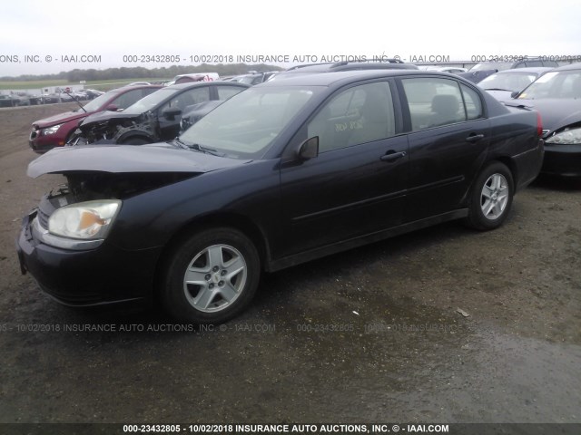 1G1ZT52805F238944 - 2005 CHEVROLET MALIBU LS მუქი ლურჯი ფოტო 2