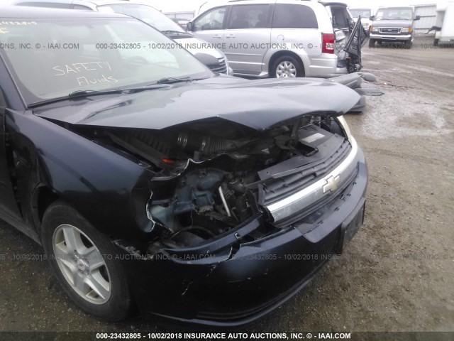 1G1ZT52805F238944 - 2005 CHEVROLET MALIBU LS მუქი ლურჯი ფოტო 6