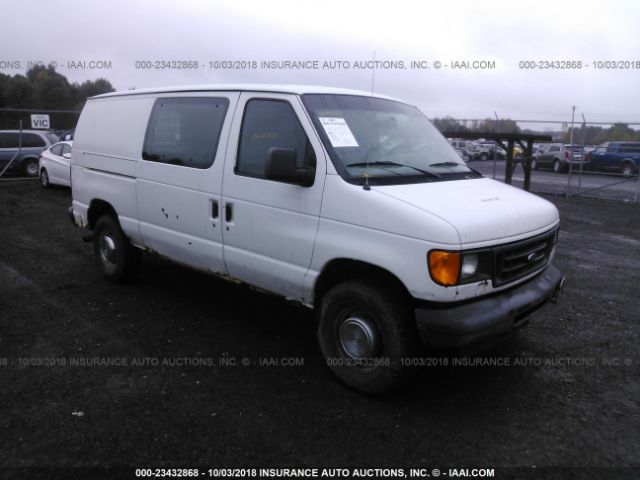 1FTNE24L05HA87043 - 2005 FORD ECONOLINE E250 VAN WHITE photo 1