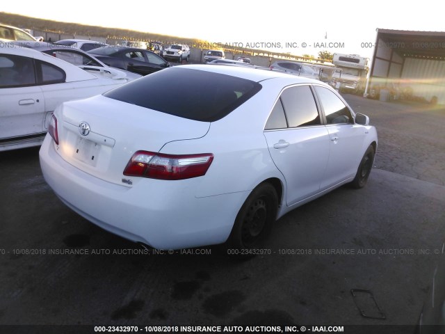 4T1BB46K77U007464 - 2007 TOYOTA CAMRY NEW GENERAT HYBRID WHITE photo 4