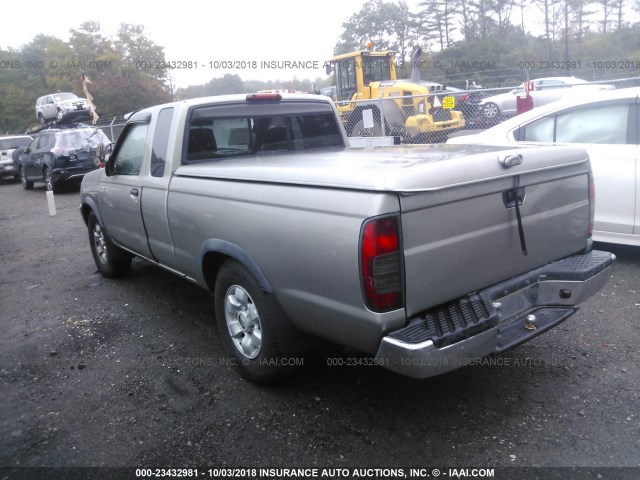 1N6DD26SXYC398366 - 2000 NISSAN FRONTIER KING CAB XE GOLD photo 3