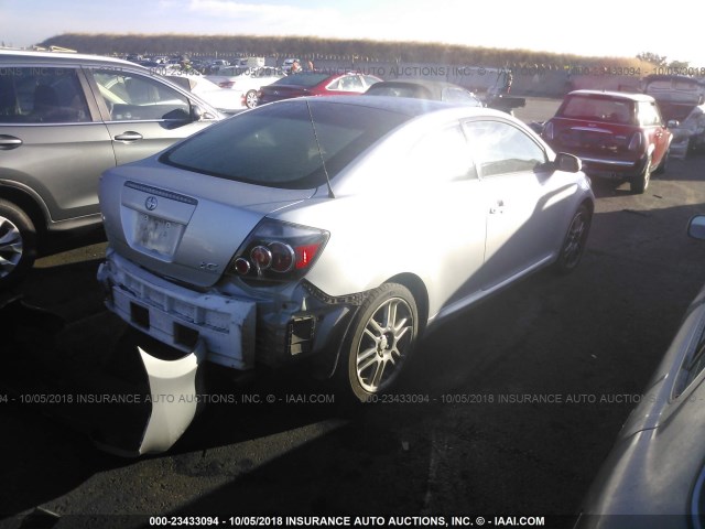 JTKDE167X80222045 - 2008 TOYOTA SCION TC 银色 照片 4