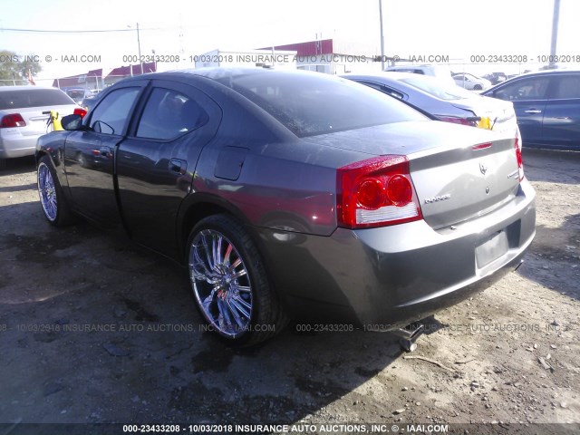 2B3KA33V79H532726 - 2009 DODGE CHARGER SXT GRAY photo 3