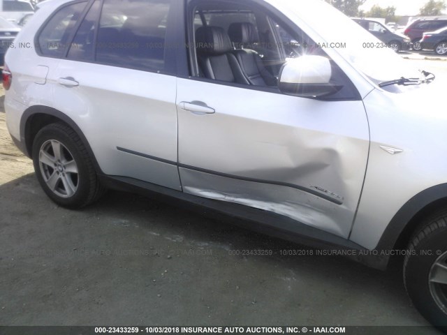 5UXZW0C51CL665391 - 2012 BMW X5 XDRIVE35D SILVER photo 6