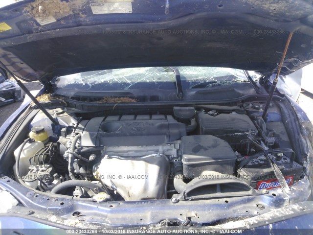 4T1BF3EK9BU596123 - 2011 TOYOTA CAMRY SE/LE/XLE BLUE photo 10