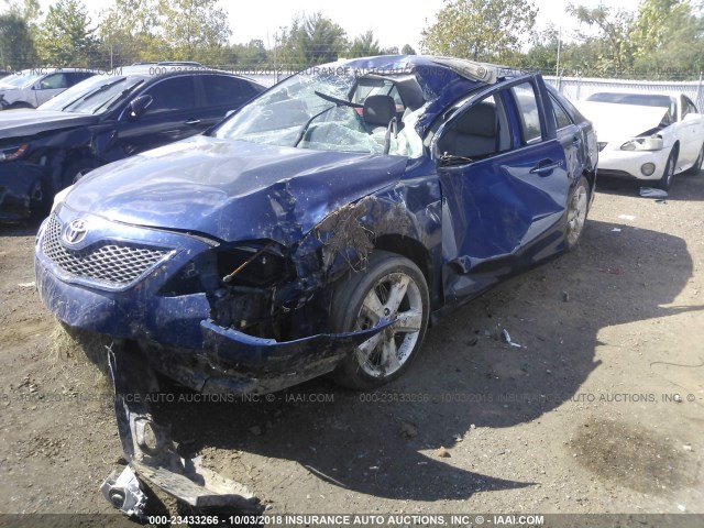 4T1BF3EK9BU596123 - 2011 TOYOTA CAMRY SE/LE/XLE BLUE photo 2
