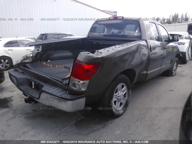 5TFRU54108X014933 - 2008 TOYOTA TUNDRA DOUBLE CAB/DOUBLE CAB SR5 BROWN photo 4